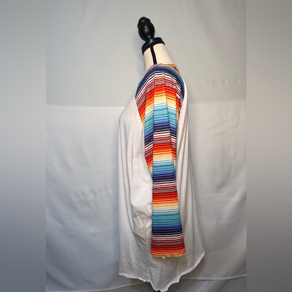 Crazy Train Serape Sleeve Long Sleeve Top - Picture 4 of 7